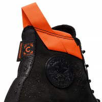 Кеды Converse Chuck 70 Waterproof Black Orange высокие зимние
