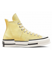 Кеды Converse Chuck 70 Plus Hi желтые высокие на платформе