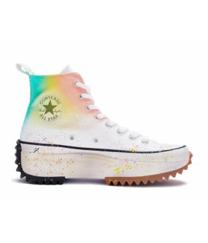 Кеды Converse Run Star Hike High Top Rainbow белые высокие