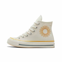 Кеды Converse Chuck Taylor 70 белые высокие с вышивкой Солнце
