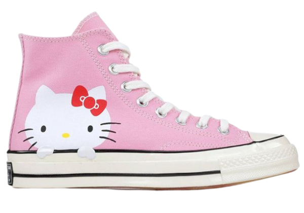 Кеды Converse x Hello Kitty Chuck 70 Pink розовые высокие
