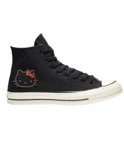 Кеды Converse x Hello Kitty Chuck Taylor 70 черные высокие