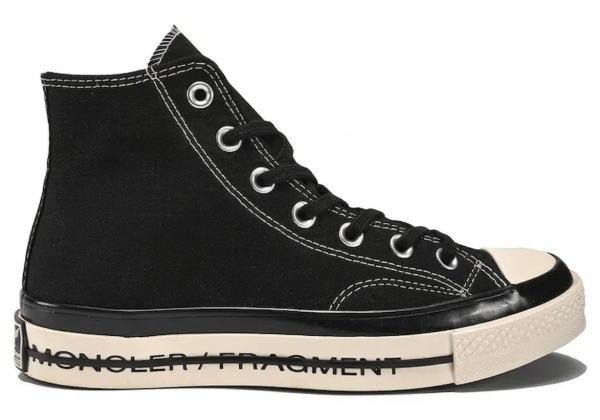 Кеды Fragment Design x Moncler x Converse Chuck 70 High Black
