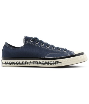 Кеды Fragment Design x Moncler x Converse Chuck 70 Low Insignia Blue