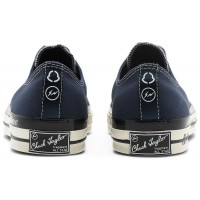 Кеды Fragment Design x Moncler x Converse Chuck 70 Low Insignia Blue