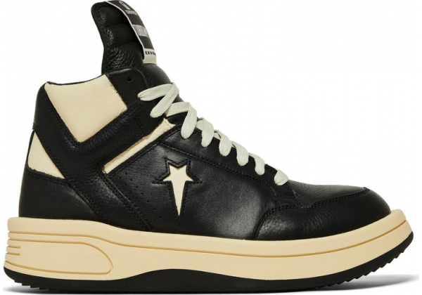 Кеды Converse Rick Owens x Turbowpn Mid Black Cloud Cream