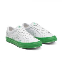 Кеды Converse Golf le Fleur белые с зеленым