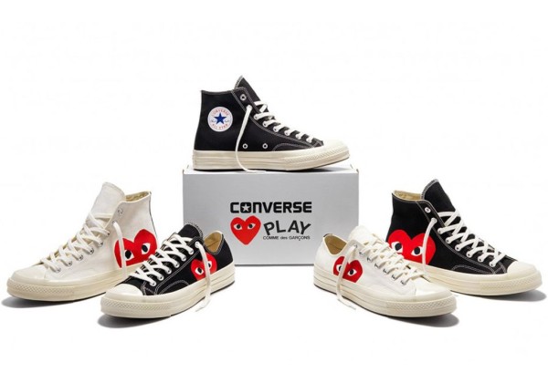 КЕДЫ CONVERSE PLAY COMME DES GARCONS ЧЕРНЫЕ НИЗКИЕ