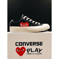 КЕДЫ CONVERSE PLAY COMME DES GARCONS ЧЕРНЫЕ НИЗКИЕ