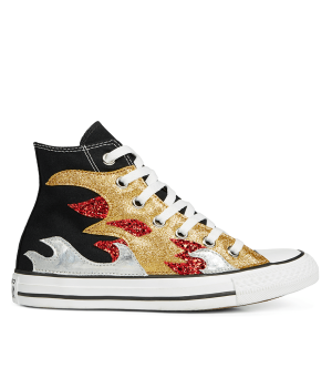 Кеды Converse All Star Glitter Flame High Top