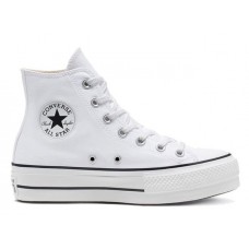 Кеды Converse Lift белые высокие на платформе