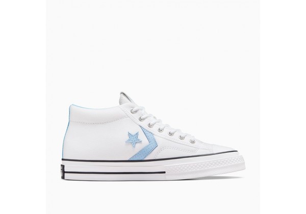 Кеды Converse Star Player 76 Mid Trainers In White & Blue