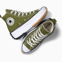 Кеды Converse Run Star Hike Hi Green зеленые