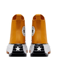 Кеды Converse на платформе оранжевые высокие 