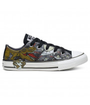 Детские кеды Converse низкие мульти серые 